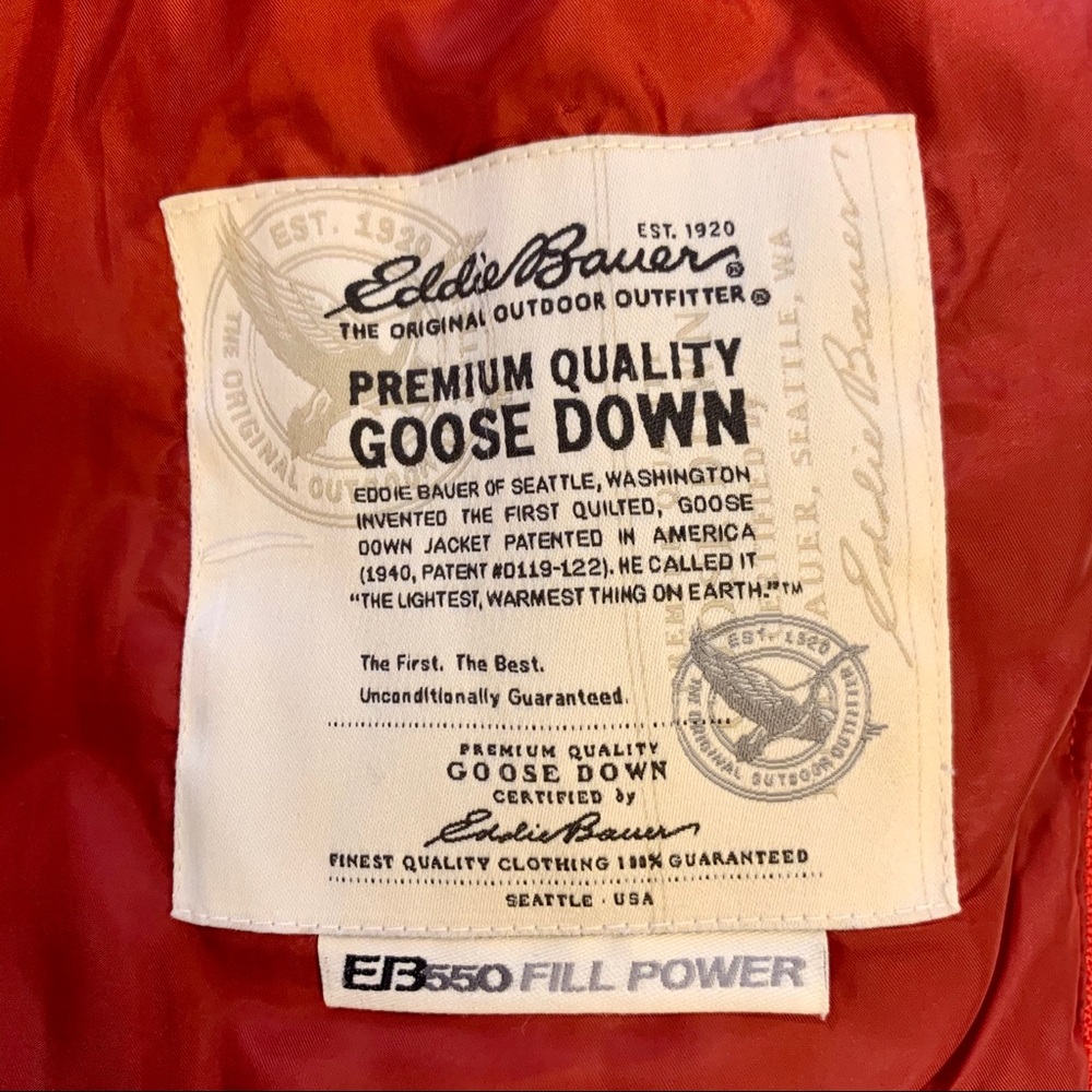 **SOLD** Eddie Bauer Premium Down Hooded Vest - Picture 6 of 8